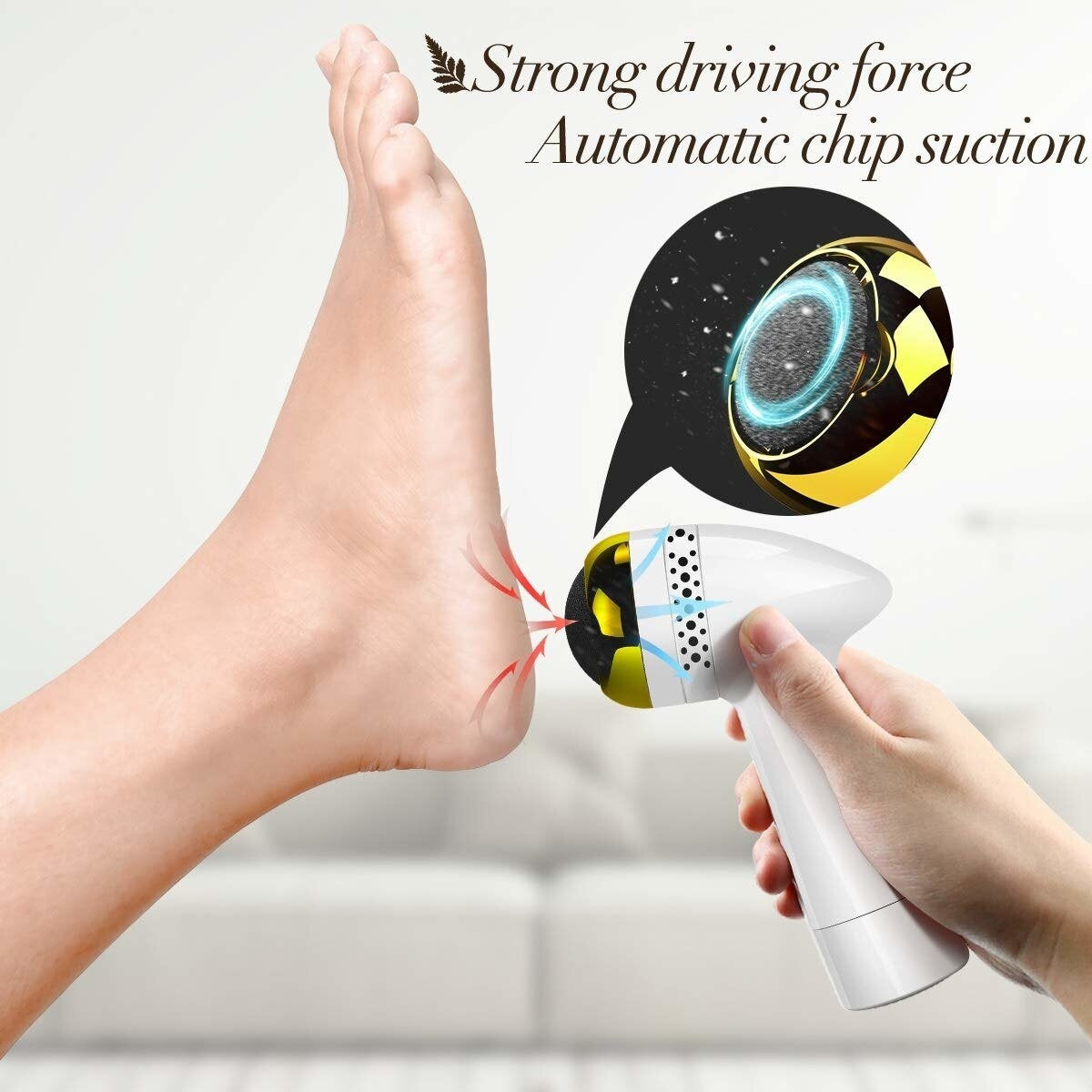 Electric Foot Grinder Vacuum Foot Grinding Machine Exfoliating Dead Skin Callus Remover Foot Care