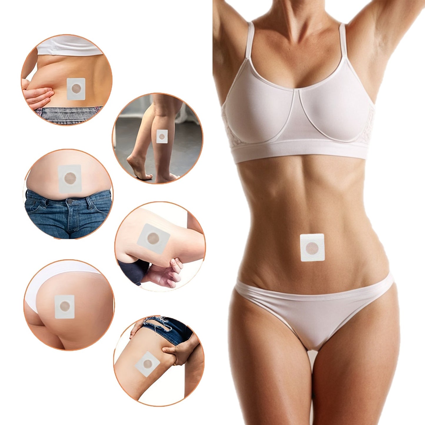 Navel Herbal Button Patch Silimming Megnatic Detox Sticker