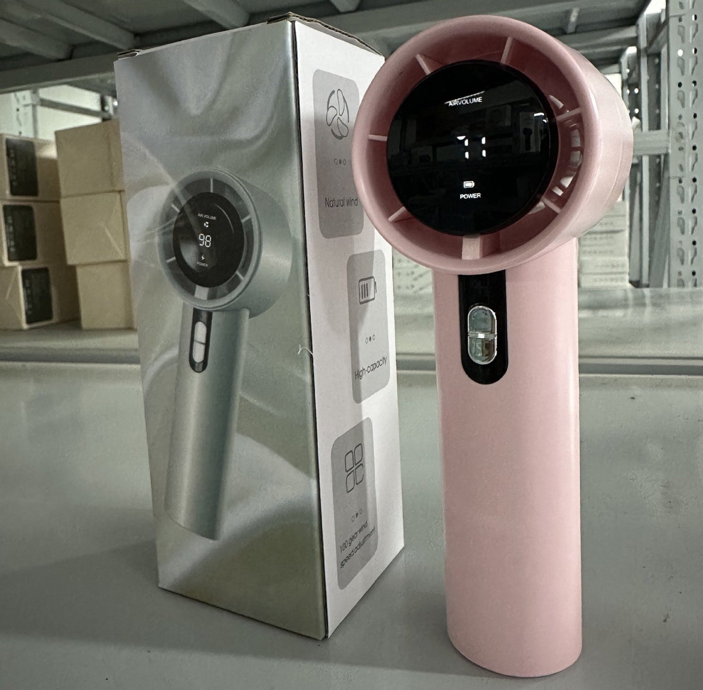 The turbine holds a high-speed small fan