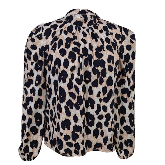 Women's New Long Sleeved Leopard Print Casual Vacation Fashion Top